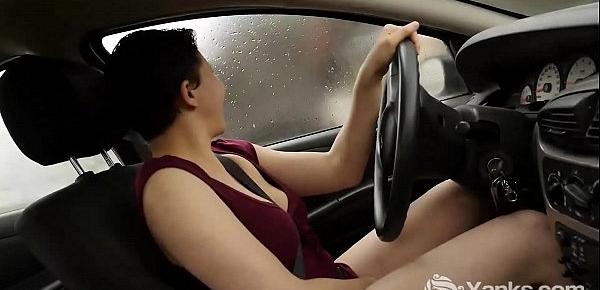  Yanks Jenny Mace Orgasms While Driving